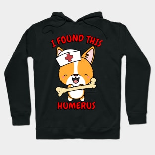 Funny corgi tells a lame joke Hoodie